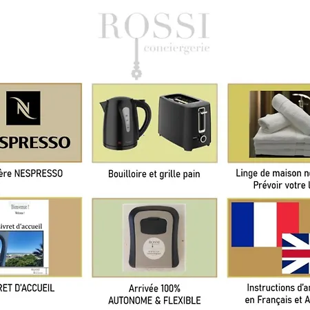 T2 Traversant Familial Cap Sud Parking Plages - Rossiconciergerie - Linge En Option